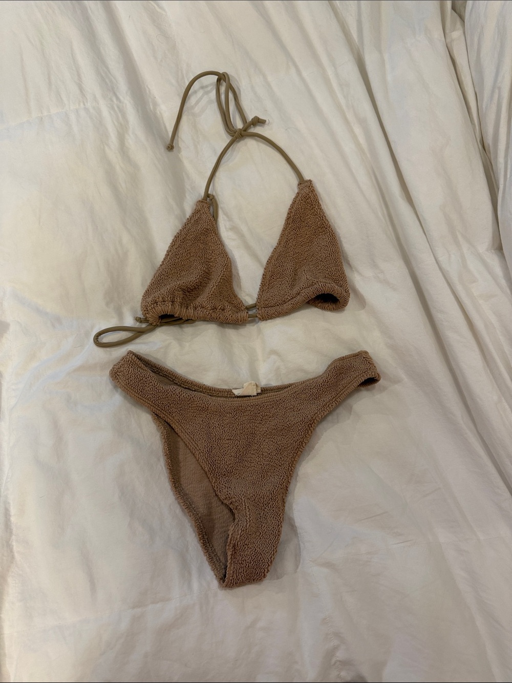 Surf Gypsy Brown Terry Bikini Set